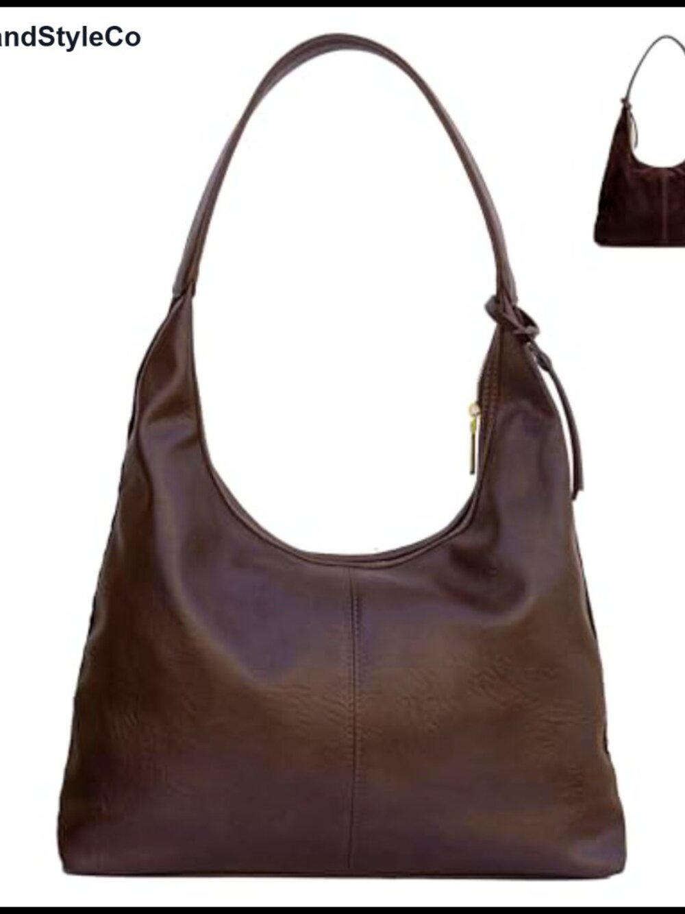 Faux Leather Suede Tote Bag Shoulder Hobo Large Capacity Women